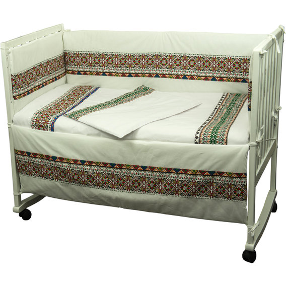 Набор для детской кроватки Руно "Славяночка" 60x120 (977.02СУ_Зелений)