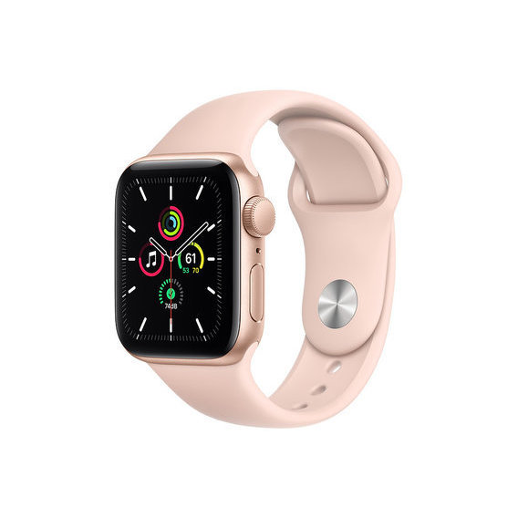 Apple Watch SE 40mm GPS Gold Aluminum Case with Pink Sand Sport Band (MYDN2) UA
