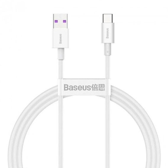 Кабель Baseus USB Cable to USB-C Superior Series PD 66W 2m White (CATYS-A02)