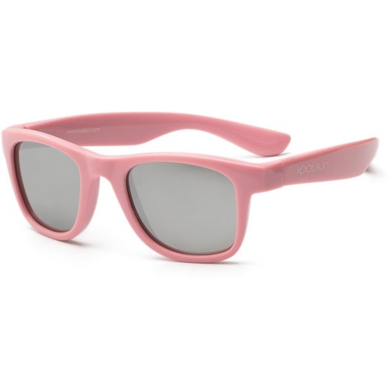 Детские солнцезащитные очки Koolsun розовые серия Wave (Размер 1+) (KS-WAPS001)