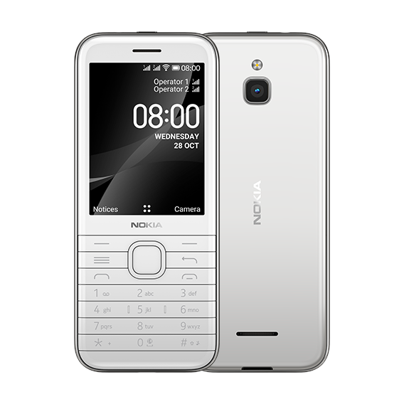 Мобильный телефон Nokia 8000 4G White (UA UCRF)