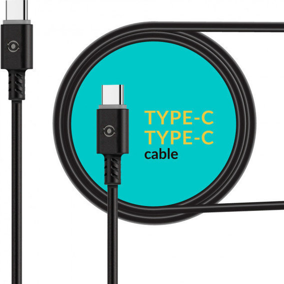 Кабель Piko Cable USB-C to USB-C 1.2m Black (CB-TT11)