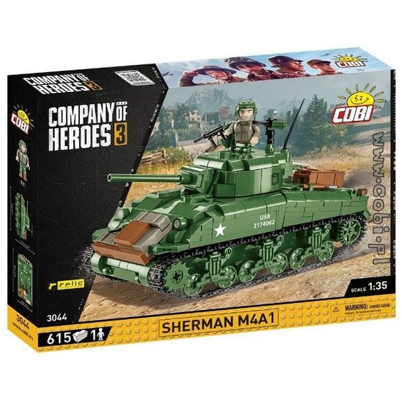 Конструктор Cobi Company of Heroes 3 Танк M4 Шерман, 615 деталей