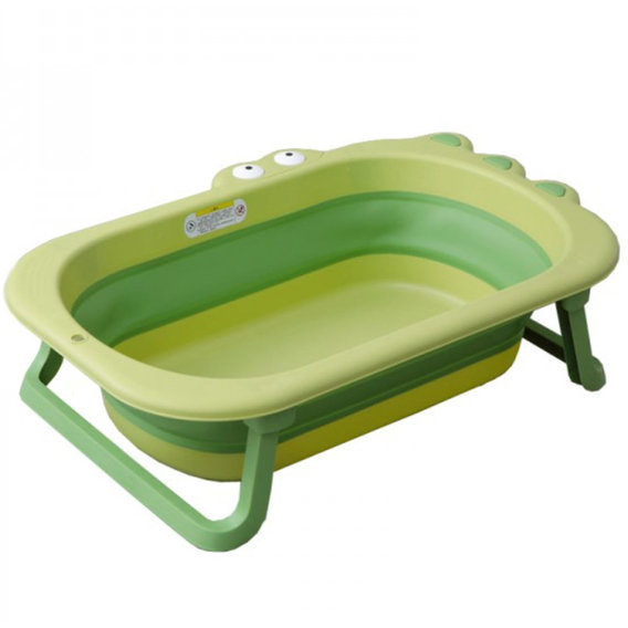 Ванночка складная Babyhood Крокодил зеленая (BH-327G)