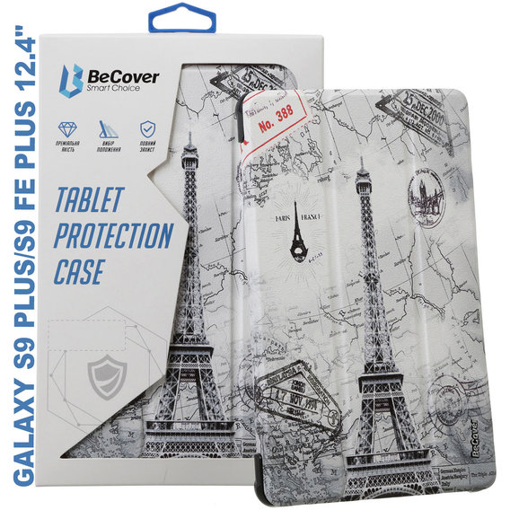 Аксессуар для планшетных ПК BeCover Smart Case Paris for Samsung X810 Galaxy Tab S9 Plus / S9 FE Plus SM-X610/SM-X616B (710380)