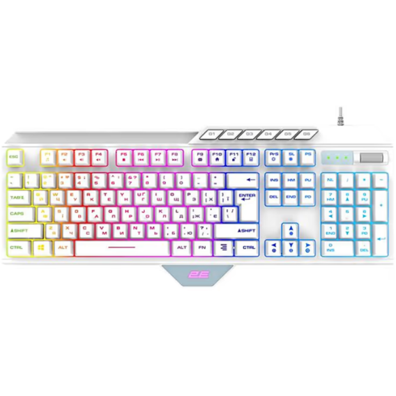 Клавиатура 2E Gaming KG315 RGB USB UA White (2E-KG315UWT)