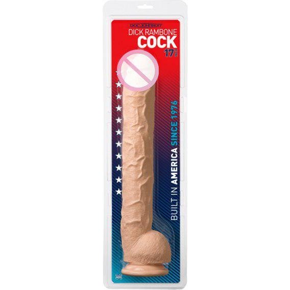 Фаллоимитатор Dick Rambone, 43х6.5 см, телесный
