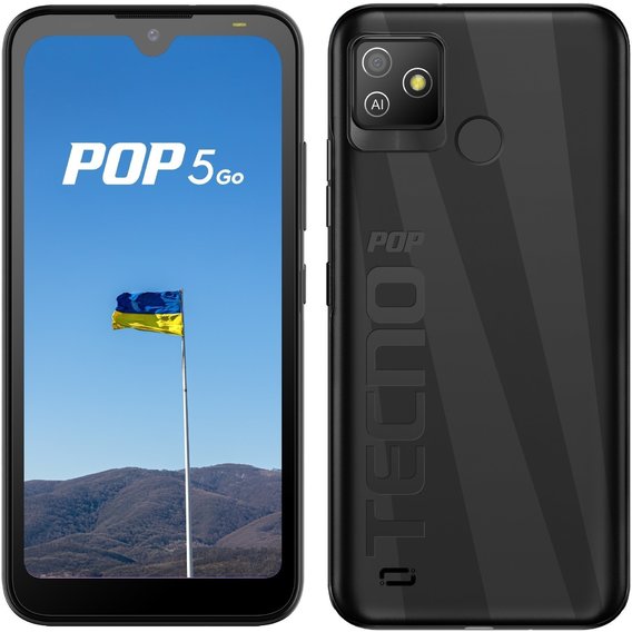 Смартфон Tecno POP 5 Go (BD1) 1/16Gb Dual Aether Black (UA UCRF)