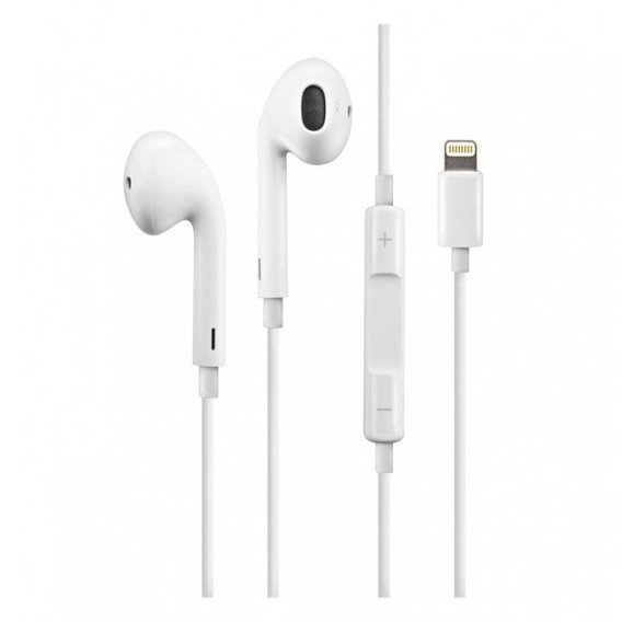 Наушники Проводная гарнитура Apple EarPods with Lightning Connector (MMTN2)