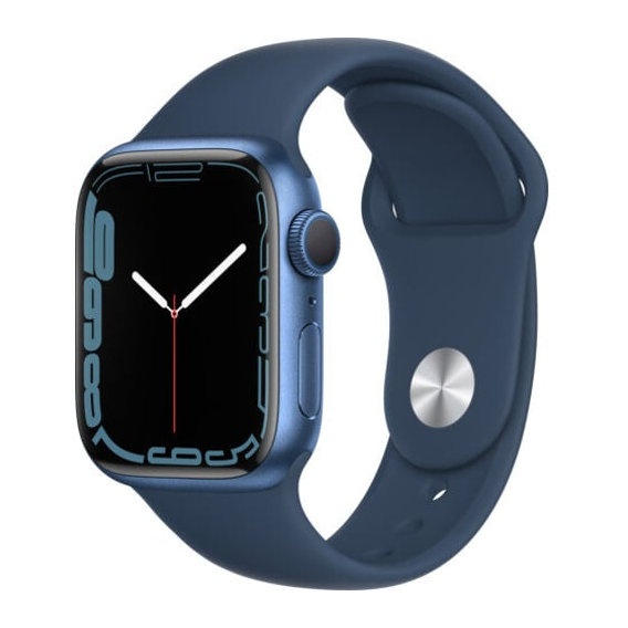Б/У Apple Watch Series 7 41mm GPS Blue Aluminum Case With Abyss Blue Sport Band (MKN13) Approved Grade B