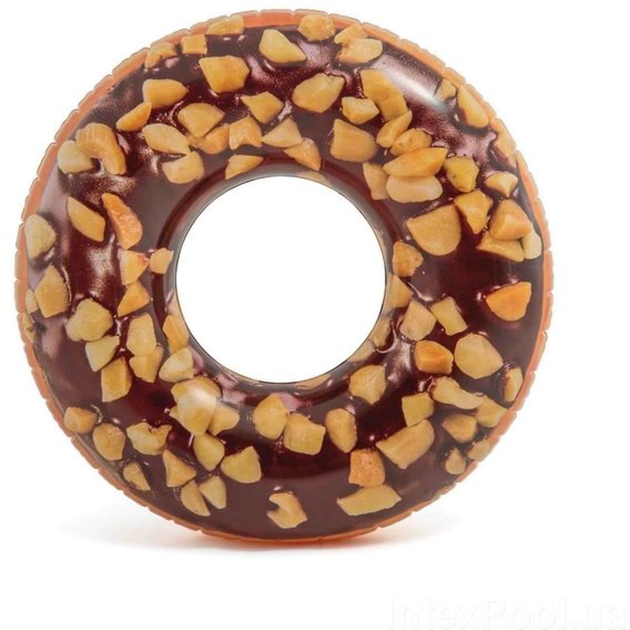 Надувной круг Intex 56262 Шоколадный пончик, 114 см