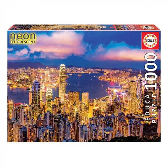 Неоновые пазлы Educa Гонконг 1000 элементов (6425237)