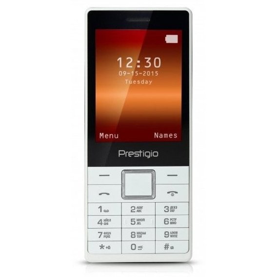 Мобильный телефон Prestigio Muze B1 1280 DS White (UA UCRF)
