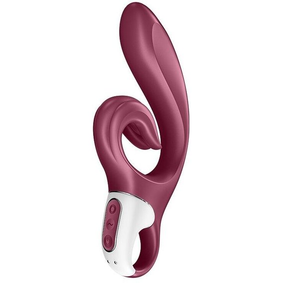 Вібратор-кролик Satisfyer Love Me Red, гнучкий, відросток з потрійним кінчиком