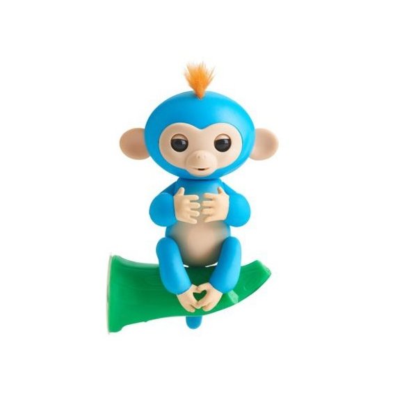 Интерактивная ручная обезьянка Happy Monkey (цвет синий)