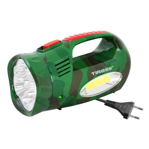 Фонарь туристический Tiross TS760-3 green, 1300 mAh, 13 SMD LED