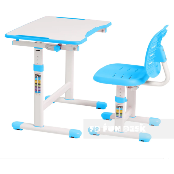 Комплект детской мебели парта и стульчик FunDesk Omino Blue