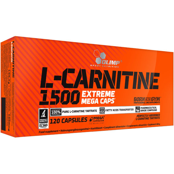 Жиросжигатель Olimp L-Carnitine 1500 Extreme Mega Caps 120 caps