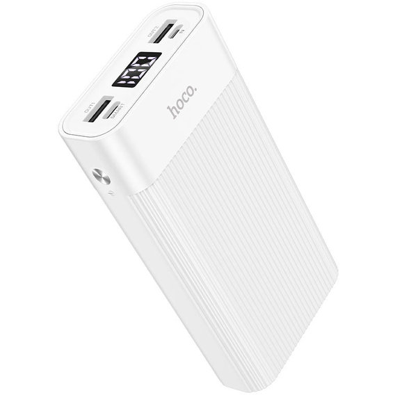 Внешний аккумулятор Hoco Power Bank 20000mAh Wellspring Digital Display J85 White