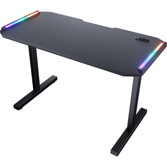 Стол для геймера Cougar Эргономичный дизайн USB 3.0/Type-C Extension Хаб RGB Подсвечивание Электрическое регулирование высоты (E-DEIMUS 120)