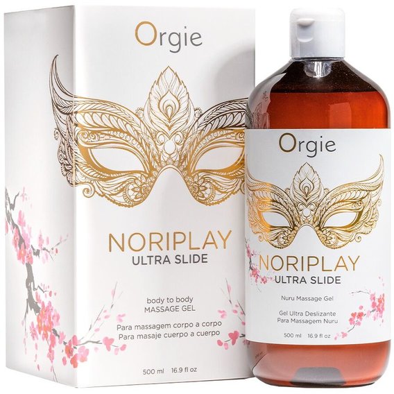 Гель для NURU-массажа Orgie – Noriplay Ultra Slide (500 мл), экстракт морских водорослей, простыня