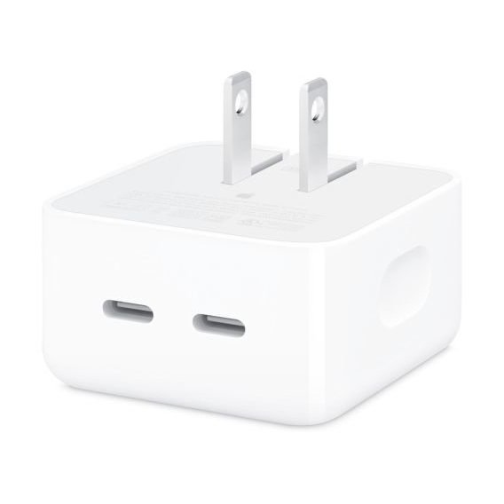 Зарядное устройство Apple Dual USB‑C Compact Power Adapter 35W White (MNWM3AM/A)