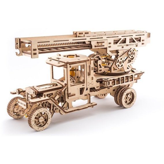 Механический 3D пазл UGEARS "Пожарная машина" (70022)