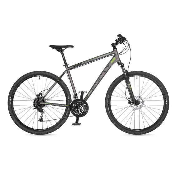 Велосипед AUTHOR 2023 Vertigo 29, рама 18 серебристый/зеленый/черный (2023138)