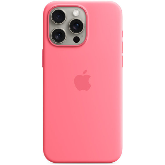 Аксессуар для iPhone Apple Silicone Case with MagSafe Pink (MWNN3) for iPhone 15 Pro Max