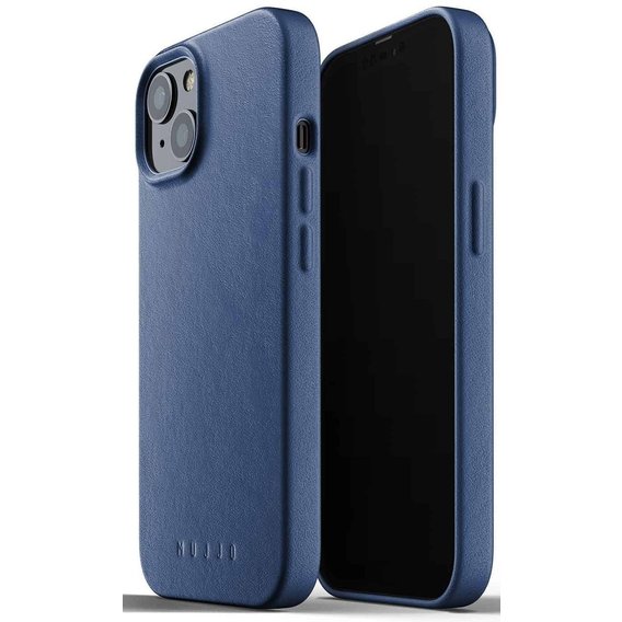 Аксессуар для iPhone MUJJO Full Leather Case Monaco Blue (MUJJO-CL-021-BL) for iPhone 13