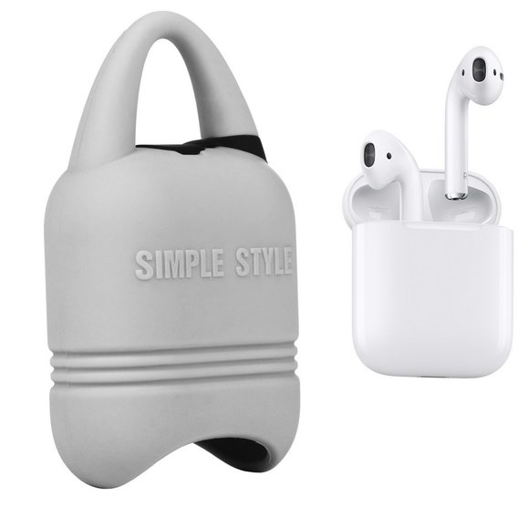 Чехол для наушников Becover Case Kindon i-Smile with Belt Gray IPH1430 (702348) for Apple AirPods