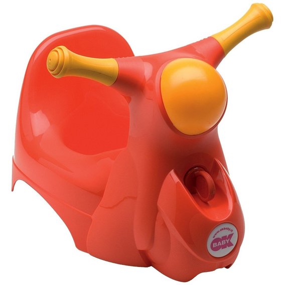 Детский горшок Ok Baby SCOOTER со звуковой фарой, красный (38229900/08)