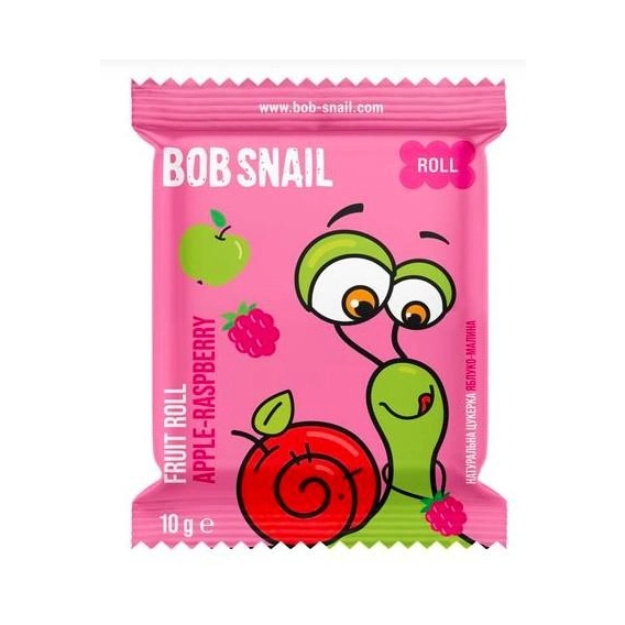 Конфеты Bob Snail яблочно-малиновые 10г