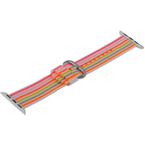Аксессуар для Watch COTEetCI W30 Band Rainbow Nylon White/Pink (WH5251-WP) for Apple Watch 42/44/45/49mm