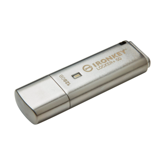 USB-флешка Kingston 128GB IronKey Locker Plus 50 AES Encrypted USB 3.2 (IKLP50/128GB)