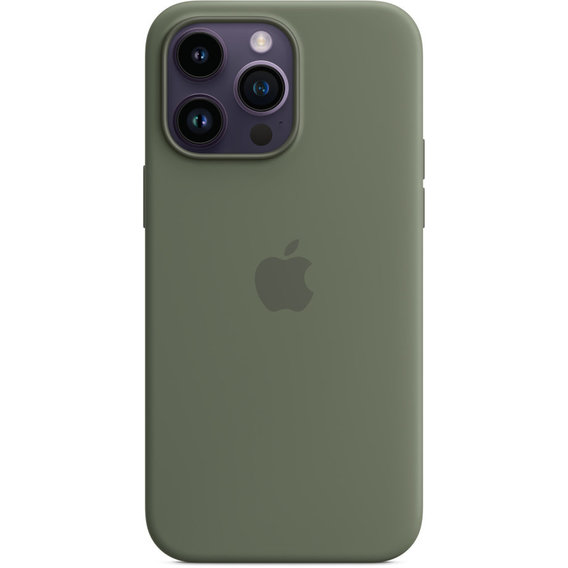 Аксессуар для iPhone Apple Silicone Case with MagSafe Olive (MQUN3) for iPhone 14 Pro Max