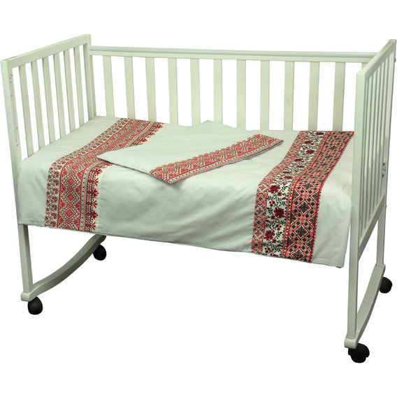 Набор для детской кроватки Руно 60x120 "Славяночка" (932.02СУ_Червоний)