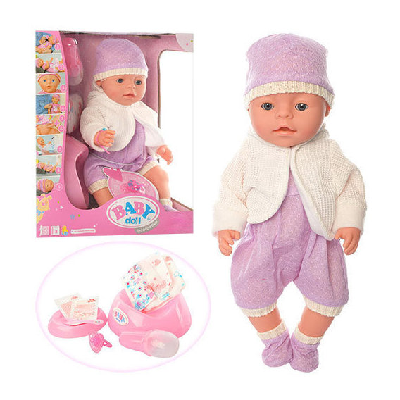Пупс типа Baby doll Беби Борн с аксессуарами (BL020A)