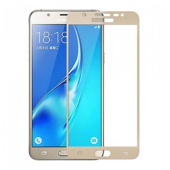 Аксессуар для смартфона Tempered Glass Gold for Samsung J730 Galaxy J7 2017