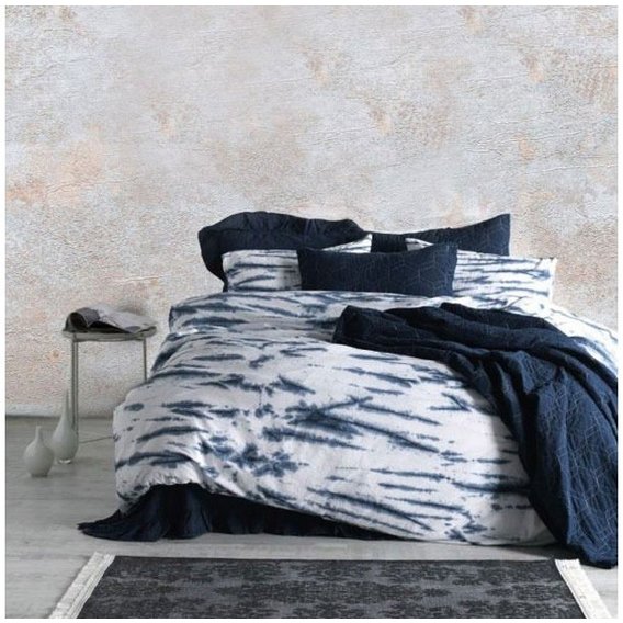 Комплект постельного белья SoundSleep La Calin Поплин темно-синий, Двуспальный евро (92520974)