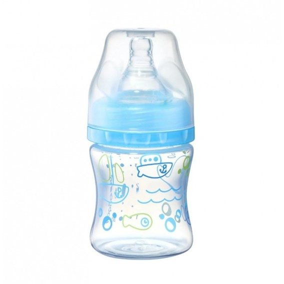 Бутылка BabyOno антиколиковая с широким горлышком 120 мл 0м+ (402/03)
