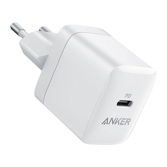 Зарядное устройство ANKER USB-C Wall Charger PowerPort III 20W White (A2631G21)