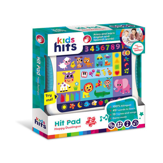 Планшет детский интерактивный Kids Hits Hit Pad Happy Duolingvo (KH01/012)