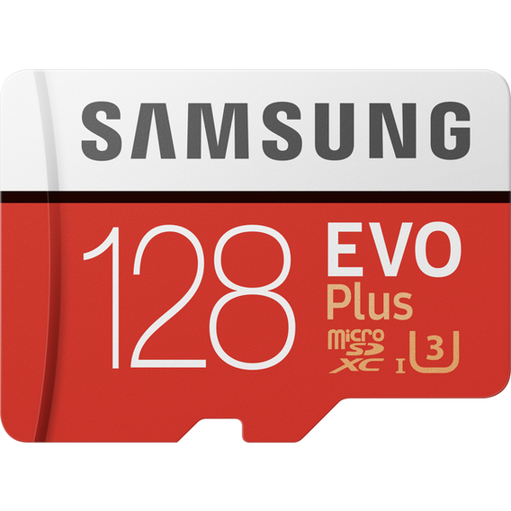 Карта памяти Samsung 128GB microSDXC Class 10 UHS-I U1 Evo Plus + adapter (MB-MC128HA/RU)