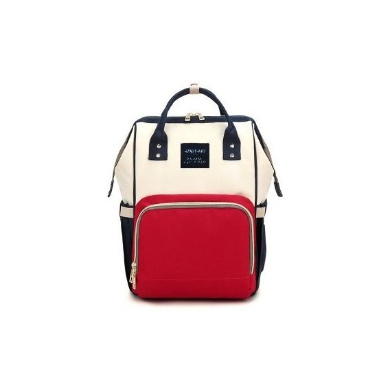 Рюкзак-сумка органайзер Cybee Baby-Mo для мам красно-белый