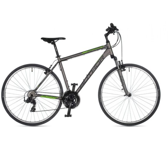 Велосипед Велосипед AUTHOR (2023) Compact 28", рама 20", серебристый (зеленый)/серебристый (2023116)