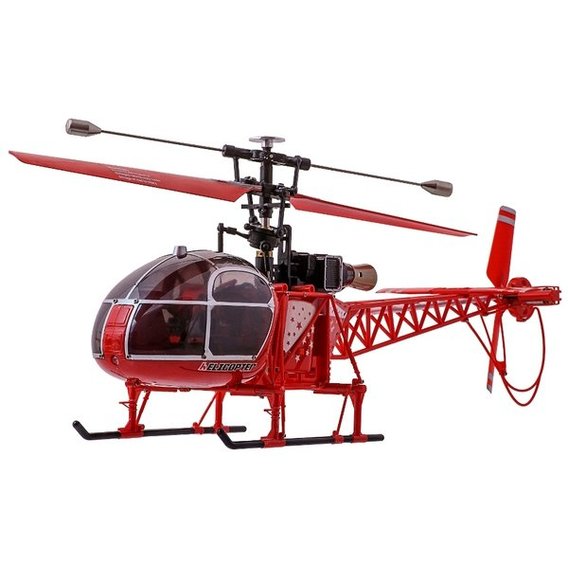 Вертолёт 4-к большой р/у 2.4GHz WL Toys V915 Lama (красный) (WL-V915r)