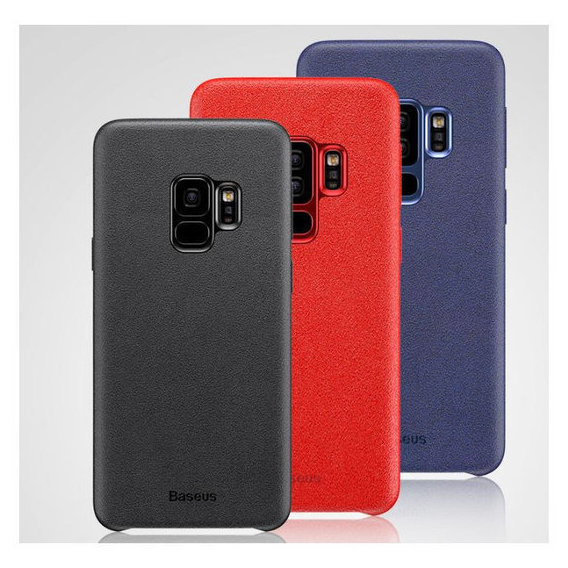 Аксессуар для смартфона Baseus Original Shell With Alcantara Fabric Red (WISAS9-YP09) for Samsung G960 Galaxy S9