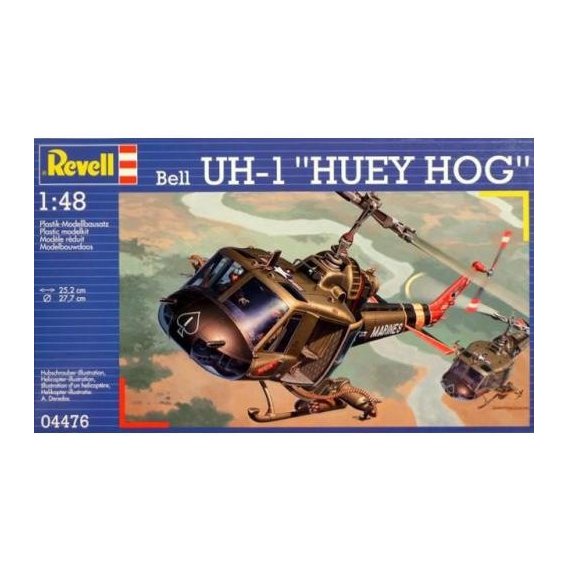 Модель Revell Вертолет Bell UH-1C/B Huey Hog 1:48 (4476)