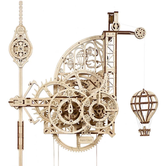 Механическая модель UGEARS Аэро Часы. Настенные часы с маятником (70154)